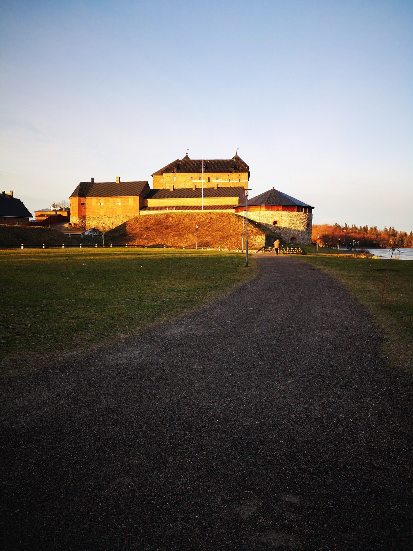Hämeenlinna, Häme castle in low, midday sunshine